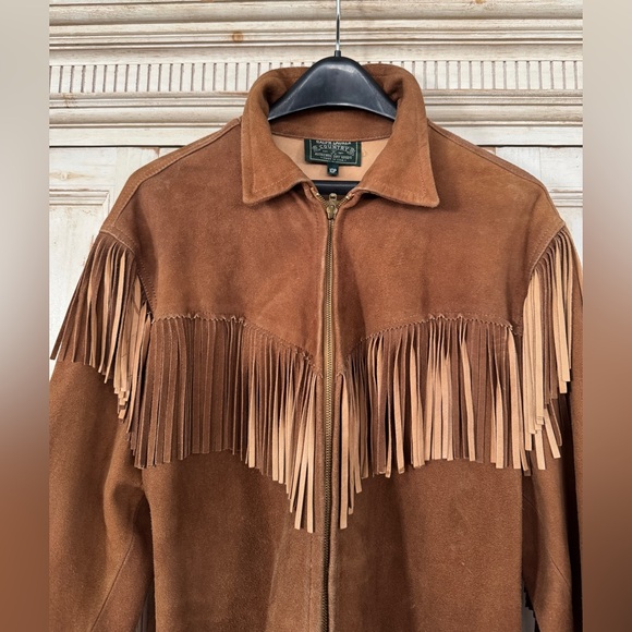 Ralph Lauren Western Brown leather Fringe Jacket. - Picture 5 of 8